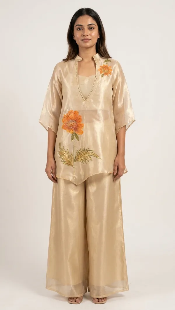 Tissue_Metallic_party_wear_with_Buster_