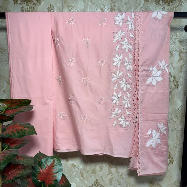 Pastel_Peach_Pure_Cambric_Cotton_Suit_Dress_Material_For_Women
