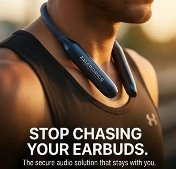 ZELTRONICS_Flare_Bluetooth_Wireless_Neckband_Blue_Magnetic_On/Off_|_ENC_Mode_Sweat_Resistant.