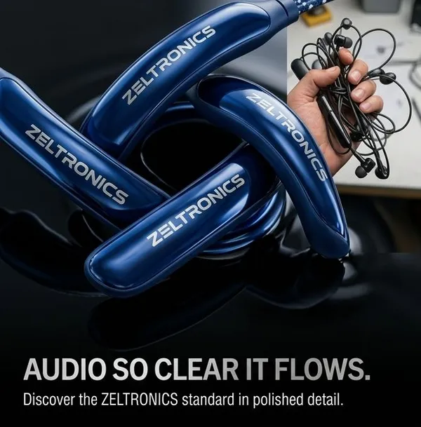ZELTRONICS_Flare_Bluetooth_Wireless_Neckband_Blue_Magnetic_On/Off_|_ENC_Mode_Sweat_Resistant.