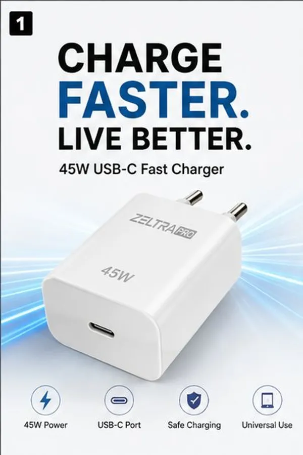 Zeltra_Pro_45W_USB-C_Fast_Charging_Adapter