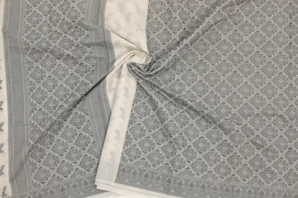 Grey_Cotton_Blend_Geometric_Floral_Border_Saree_For_Women