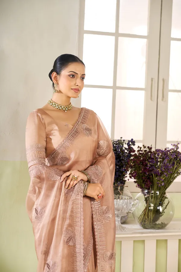 Dusty_Peach_Embroidered_Soft_Organza_Saree_For_Women