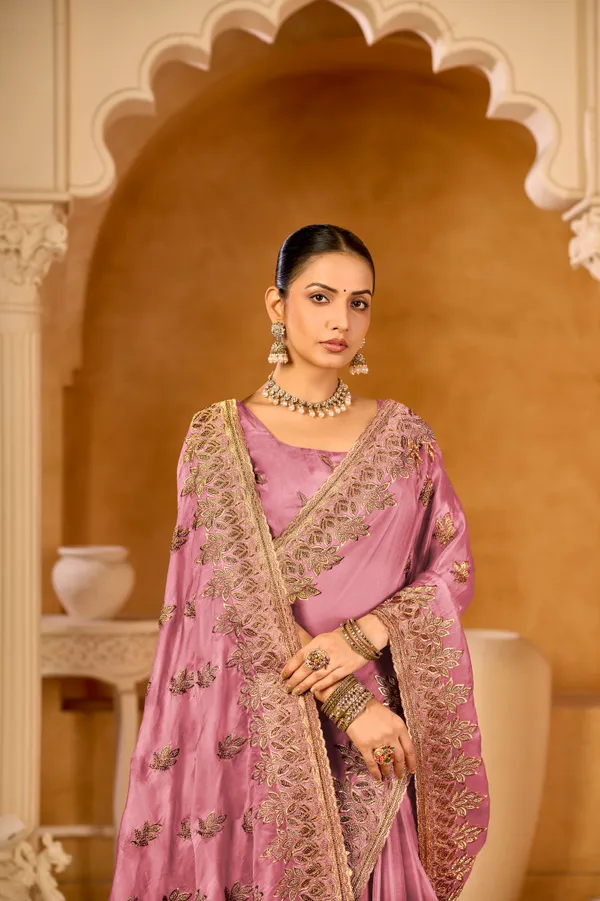 Bubble_Gum_Pink_Premium_Ice_Silk_Saree_For_Women