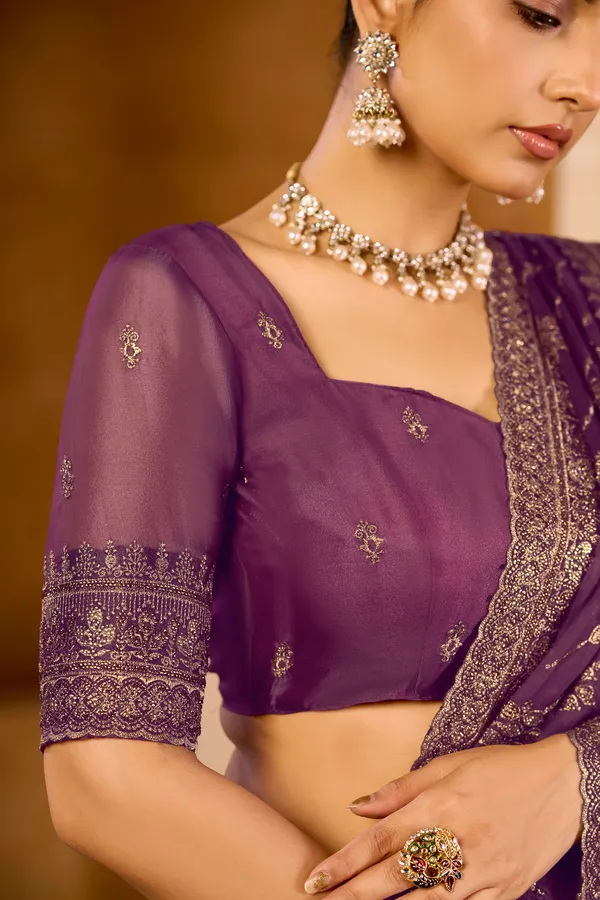Royal_Plum_Zari_Inspired_Detailing_Organza_Satin_Saree_For_Women