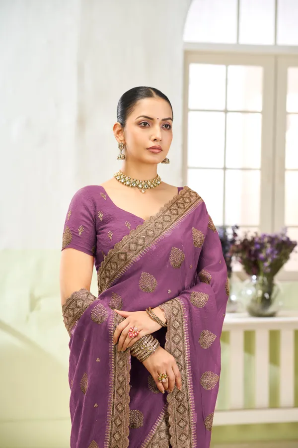 Berry_Pink_Premium_Jordan_Silk_Saree_For_Women