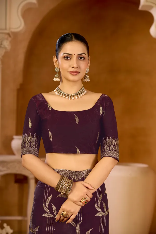 Antique_Maroon_Nxc_Satin_Silk_Embroidery_Saree_For_Women