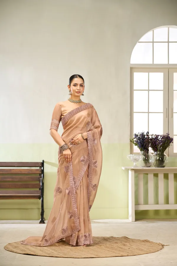 Dusty_Peach_Embroidered_Soft_Organza_Saree_For_Women
