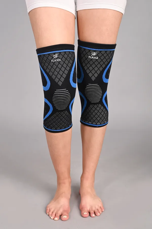 Flavia_Knee_Compression_Support_Sleeves_Pair_Black_And_Blue