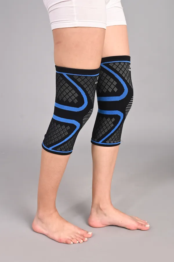 Flavia_Knee_Compression_Support_Sleeves_Pair_Black_And_Blue