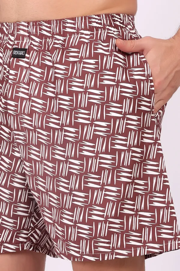 Maroon_Cotton_Geometric_Print_Athletic_Shorts_For_Men