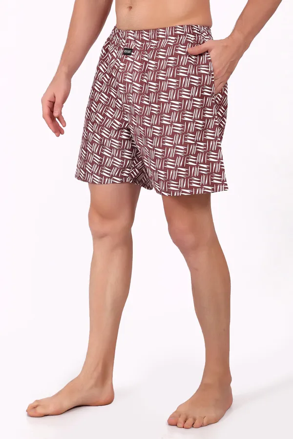 Maroon_Cotton_Geometric_Print_Athletic_Shorts_For_Men