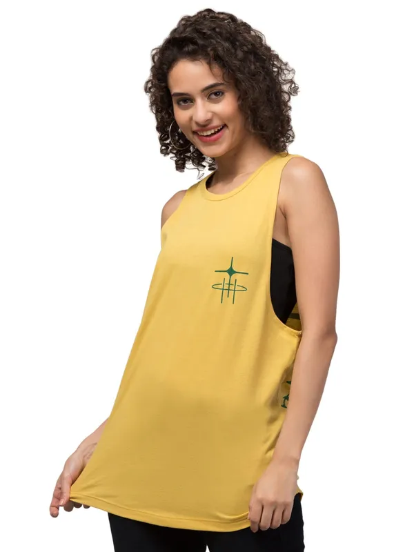 Yellow_Cotton_Graphic_Print_Sleeveless_Tank_Top_For_Women