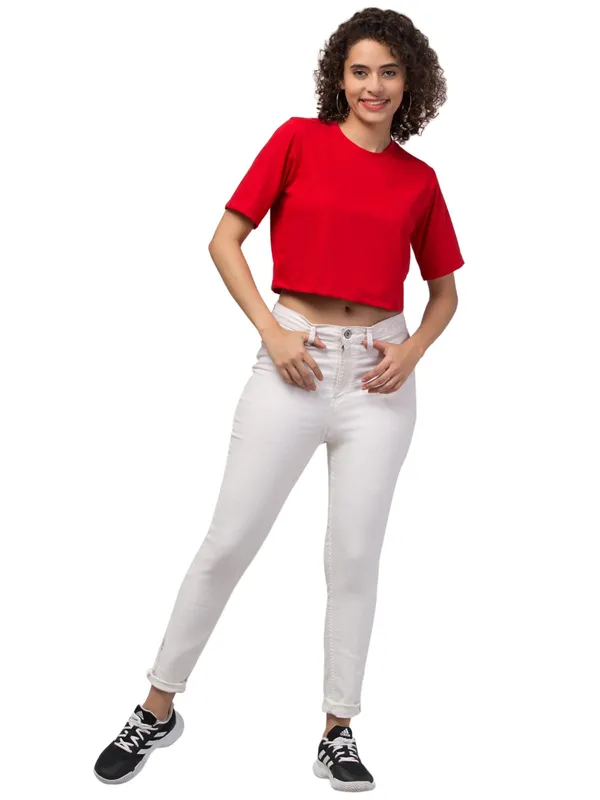 Women_Red_Crop_Top