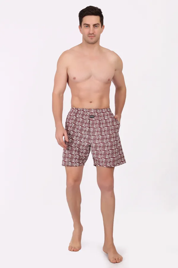 Maroon_Cotton_Geometric_Print_Athletic_Shorts_For_Men