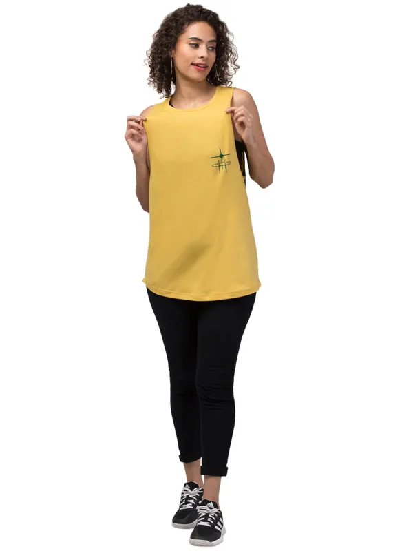 Yellow_Cotton_Graphic_Print_Sleeveless_Tank_Top_For_Women
