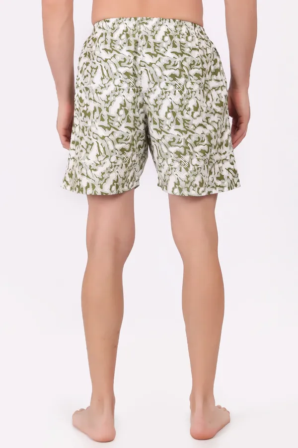 White_And_Green_Cotton_Relaxed_Fit_Boxer_Shorts_For_Men