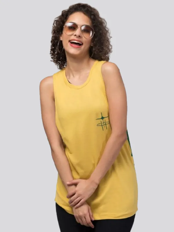 Yellow_Cotton_Graphic_Print_Sleeveless_Tank_Top_For_Women