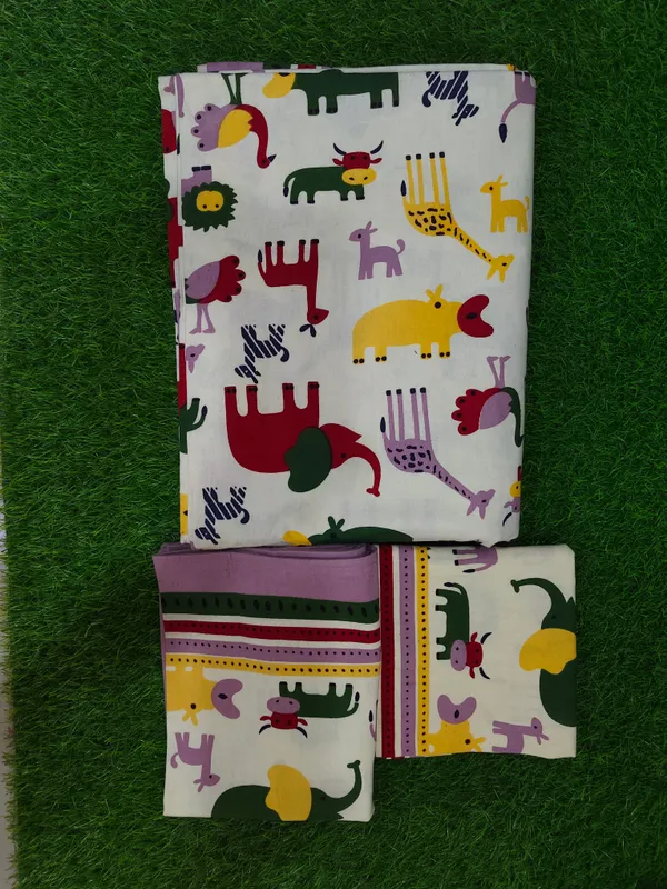 Cotton_Jaipuri_Animal_Print_White_and_Purple_King_size_Bedsheet_with_2_Pillow_Covers