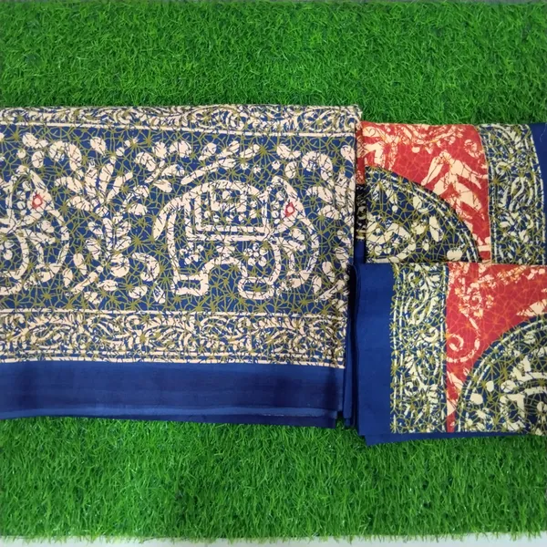 Cotton_Jaipuri_Print_Red_and_Blue_King_size_Bedsheet_with_2_Pillow_Covers