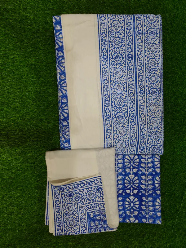 Cotton_Jaipuri_Print_White_and_Blue_King_size_Bedsheet_with_2_Pillow_Covers