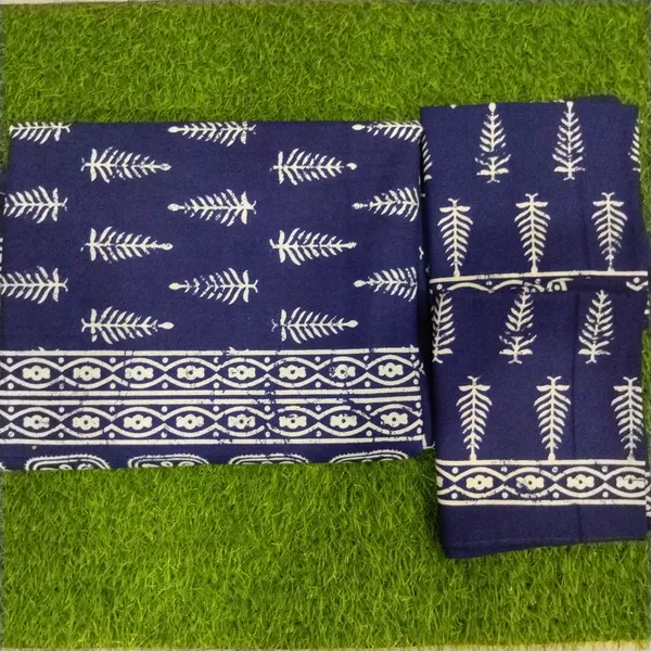 Cotton_Jaipuri_Print_White_and_Indigo_King_size_Bedsheet_with_2_Pillow_Covers