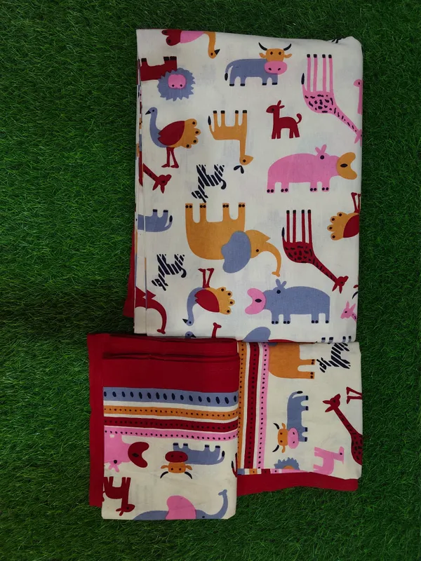 Cotton_Jaipuri__Animal_Print_White_and_Maroon_King_size_Bedsheet_with_2_Pillow_Covers