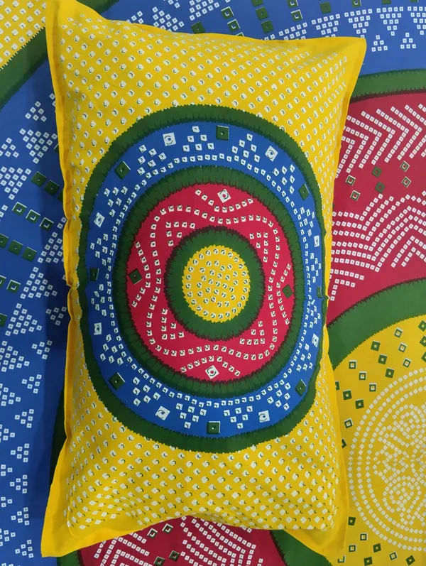Cotton_Jaipuri_Print_Blue_And_Yellow_King_Size_Bedsheet_With_2_Pillow_Covers