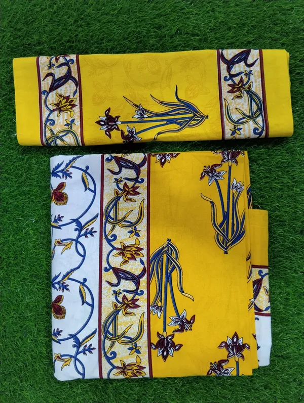 Cotton_Jaipuri_Print_White_And_Yellow_King_Size_Bedsheet_With_2_Pillow_Covers