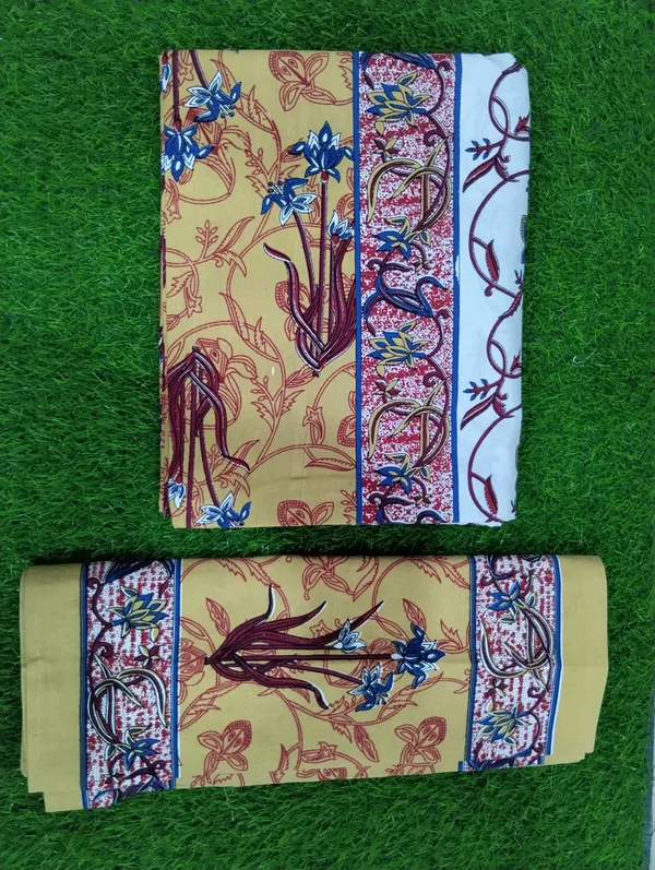 Cotton_Jaipuri_Print_White_And_Beige_King_Size_Bedsheet_With_2_Pillow_Covers