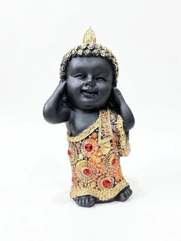 Resin_Spiritual_Three_Buddhas_See_Hear_Speak_No_Evil_Black_And_Gold_Figurine_Set_Of_3