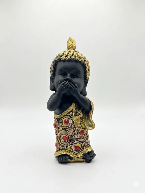 Resin_Spiritual_Three_Buddhas_See_Hear_Speak_No_Evil_Black_And_Gold_Figurine_Set_Of_3