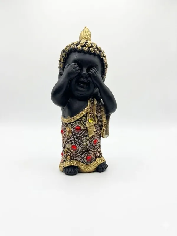 Resin_Spiritual_Three_Buddhas_See_Hear_Speak_No_Evil_Black_And_Gold_Figurine_Set_Of_3