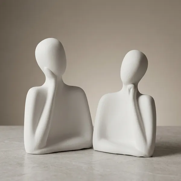 Ceramic_Modern_Abstract_Sitting_Figures_Decorative_Sculpture_Set_Of_2