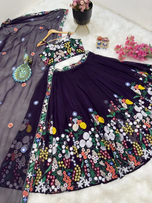 Embroidered_Floral_Lehenga_Choli_Set_With_Dupatta
