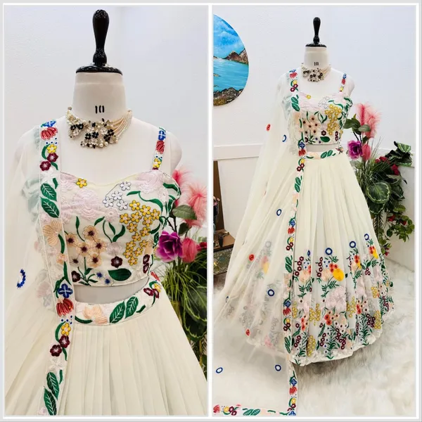 Elegant_White_Floral_Embroidered_Lehenga_Choli_Set_With_Dupatta