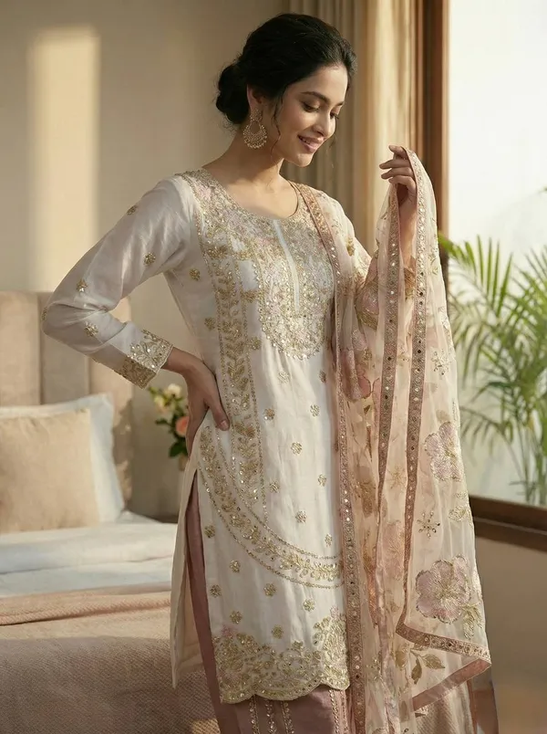 Ladies_Designer_Heavy_Embroidery_Sequence_Work_Top-Bottom_And_Dupatta_Set