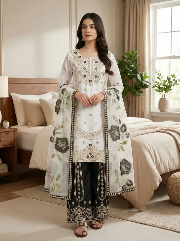 Ladies_Designer_Heavy_Embroidery_Sequence_Work_Top-Bottom_And_Dupatta_Set
