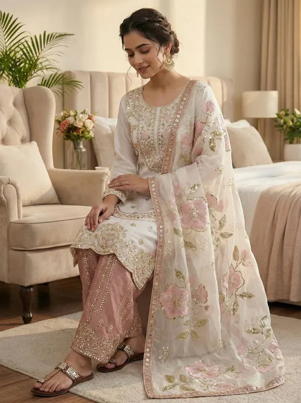 Ladies_Designer_Heavy_Embroidery_Sequence_Work_Top-Bottom_And_Dupatta_Set
