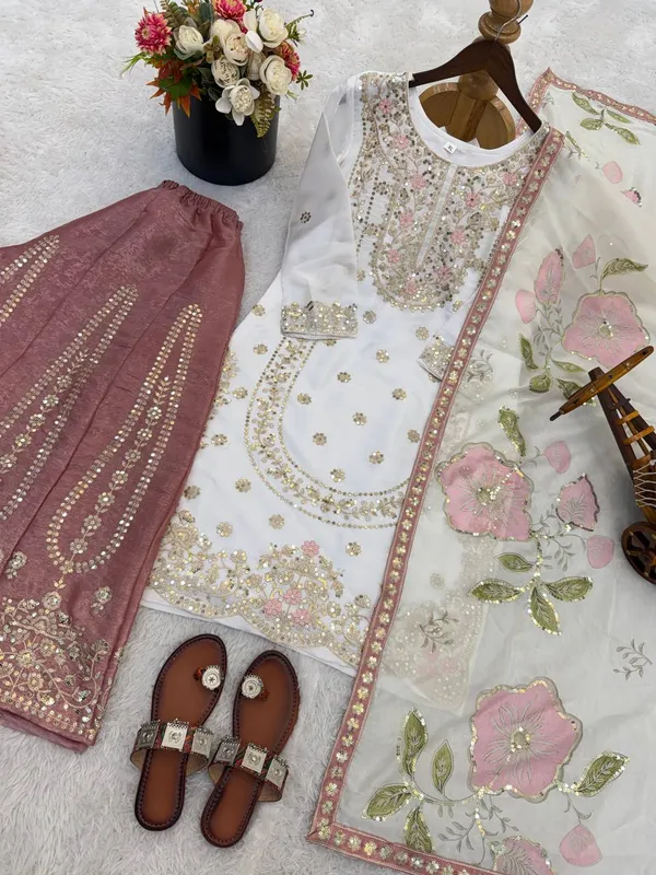 Ladies_Designer_Heavy_Embroidery_Sequence_Work_Top-Bottom_And_Dupatta_Set
