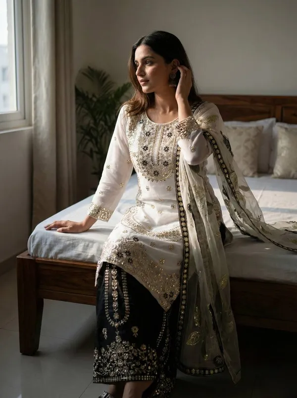 Ladies_Designer_Heavy_Embroidery_Sequence_Work_Top-Bottom_And_Dupatta_Set