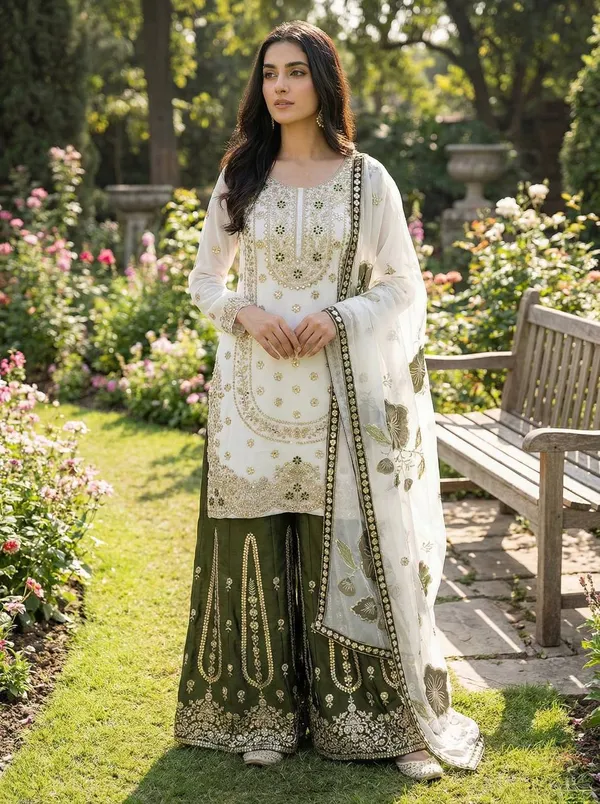 Ladies_Designer_Heavy_Embroidery_Sequence_Work_Top-Bottom_And_Dupatta_Set