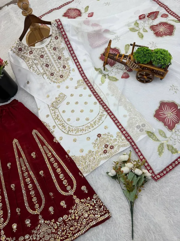 Ladies_Designer_Heavy_Embroidery_Sequence_Work_Top-Bottom_And_Dupatta_Set