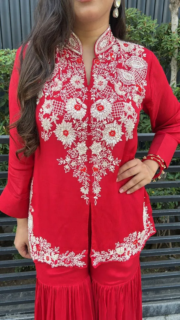 Pink_Embroidered_Kurta_And_Palazzo_Set_For_Women