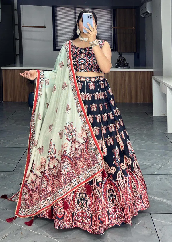 Designer_Embroidered_Multicolor_Lehenga_Choli_Set_With_Dupatta