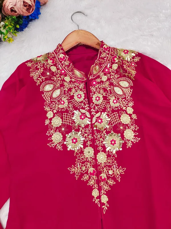 Pink_Embroidered_Kurta_And_Palazzo_Set_For_Women