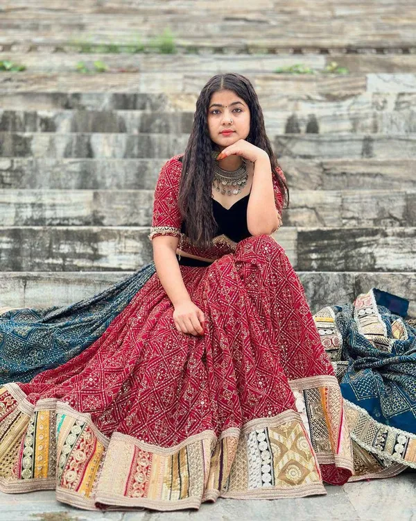 Traditional_Multicolor_Bandhani_Print_Lehenga_Choli_With_Dupatta