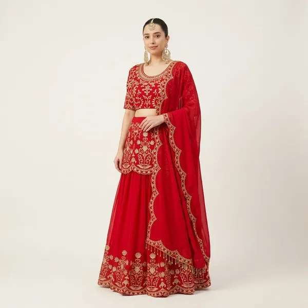 Red_Bridal_Sharara_Suit_Set_With_Golden_Embroidery