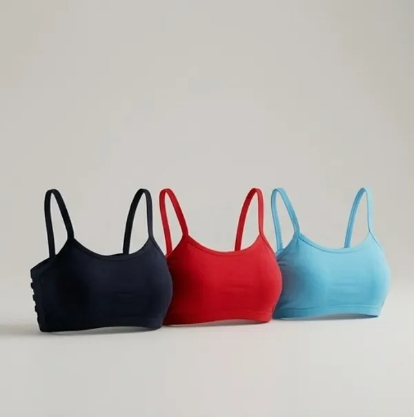 Pack_Of_3_Red_And_Sky_Blue_And_Navy_Blue_Cotton_Blend_Light_Padded_Bra_For_Women_|