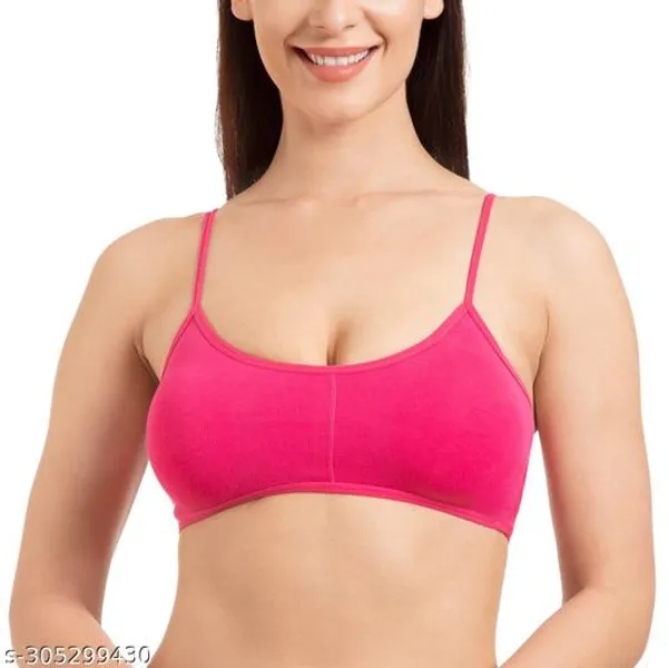 Pack_Of_3_Pink_And_Maroon_And_Navy_Blue_Cotton_Blend_Lightly_Padded_Full_Coverage_Everyday_Bra_For_Women_|